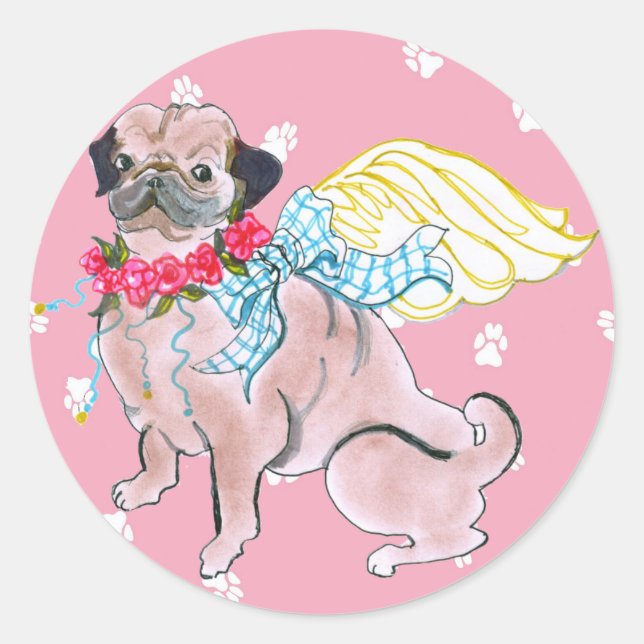 Sticker Carlin Rosebud Angels de Gulliver (Devant)