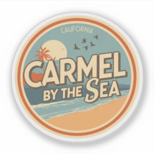 Sticker Carmel au bord de la mer californie côte pacifique