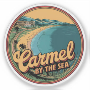 Sticker Carmel au bord de la mer californie côte pacifique