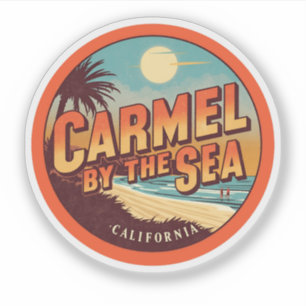 Sticker Carmel au bord de la mer californienne côte pacifi