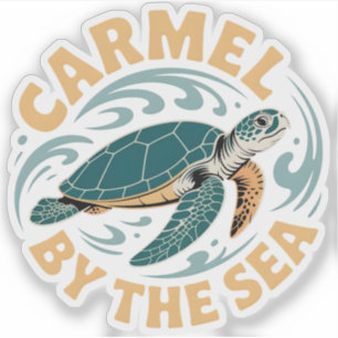 Sticker Carmel par mer plage californie côte pacifique g