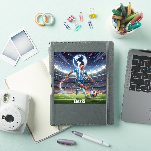 Sticker Carnet d'actions de légende de football (Couverture iPad)