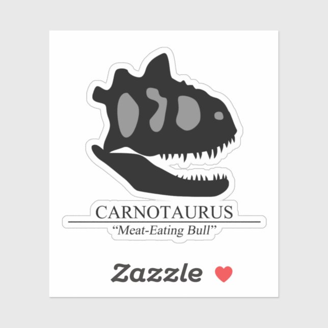 Sticker Carnotaurus (Feuille)