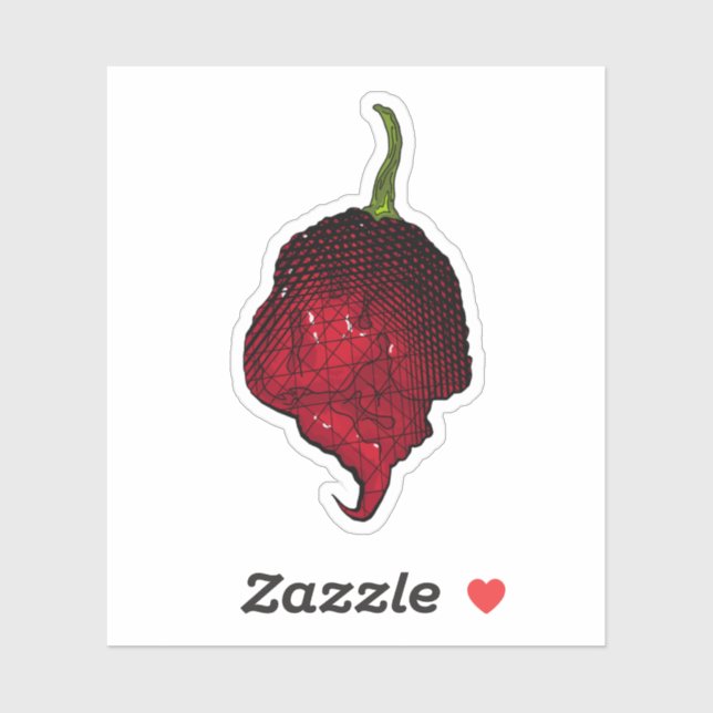 Sticker Carolina Reaper (Feuille)