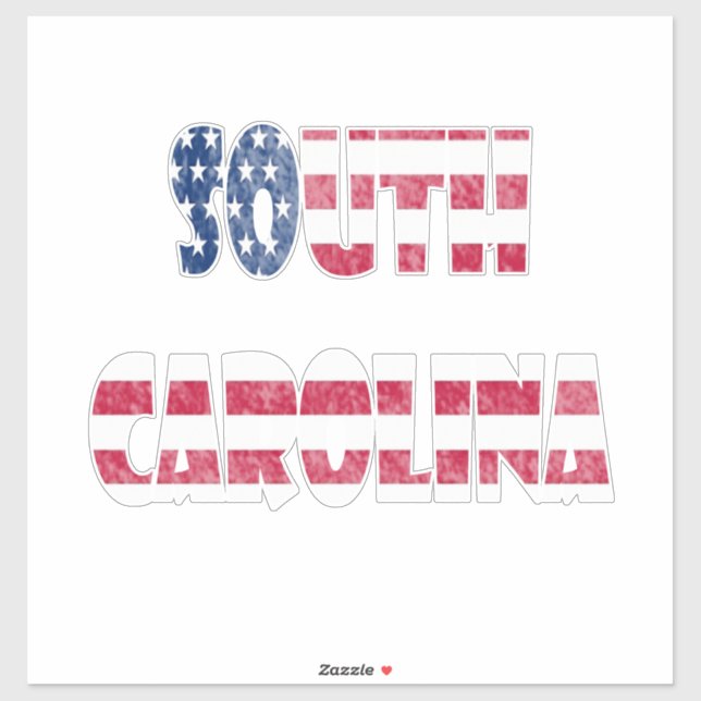 Sticker Caroline du Sud (Feuille)