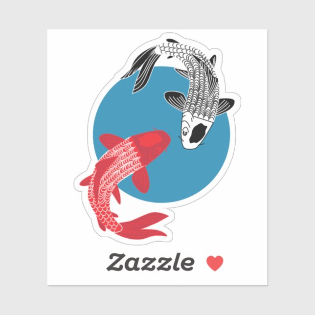 Sticker Carpeaux Koï (Feuille)