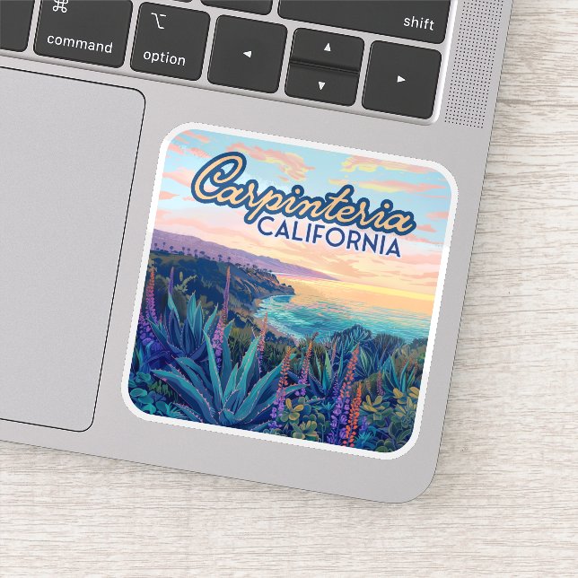 Sticker Carpinteria Californie Père Noël Barbara Ventura B (Détail)