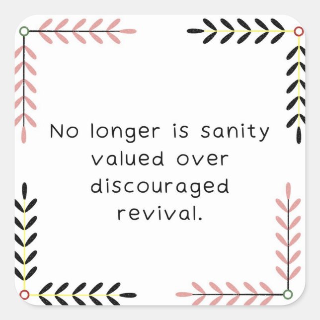 Sticker carré (Devant)