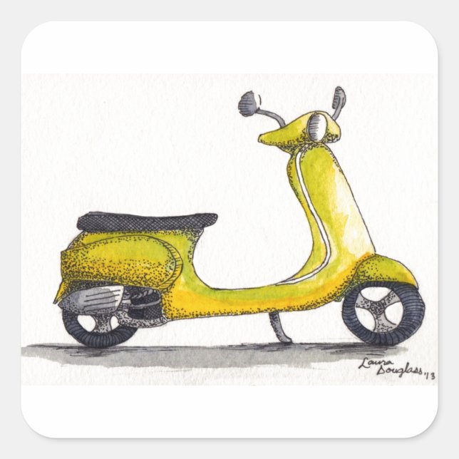 STICKER CARRÉ   (Devant)