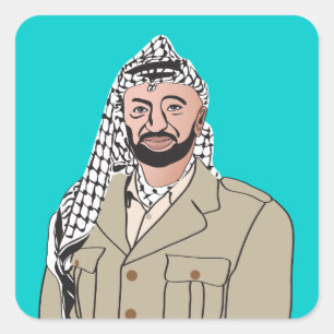 Sticker Carré ياسرعرفات de Yasser Arafat  