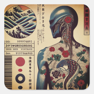 STICKER CARRÉ シール