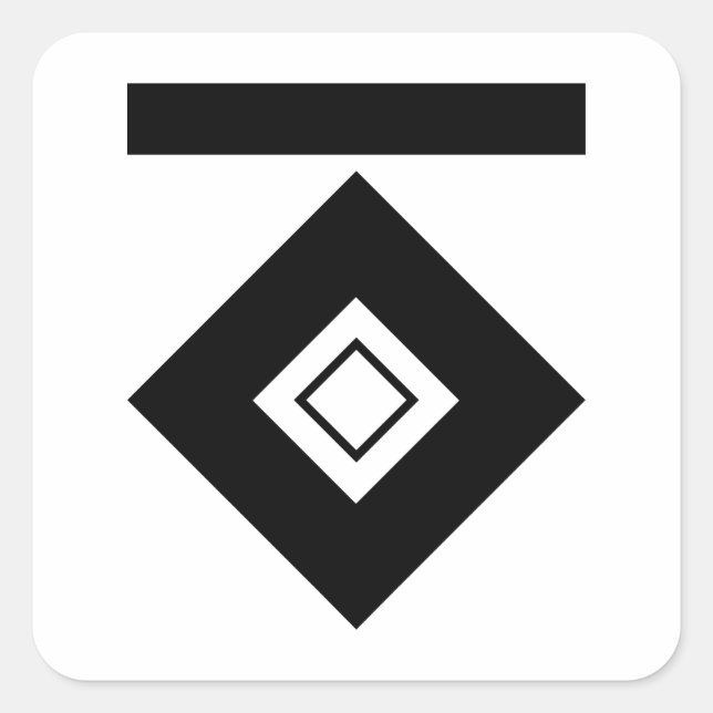 STICKER CARRÉ 一柳釘抜き (Devant)