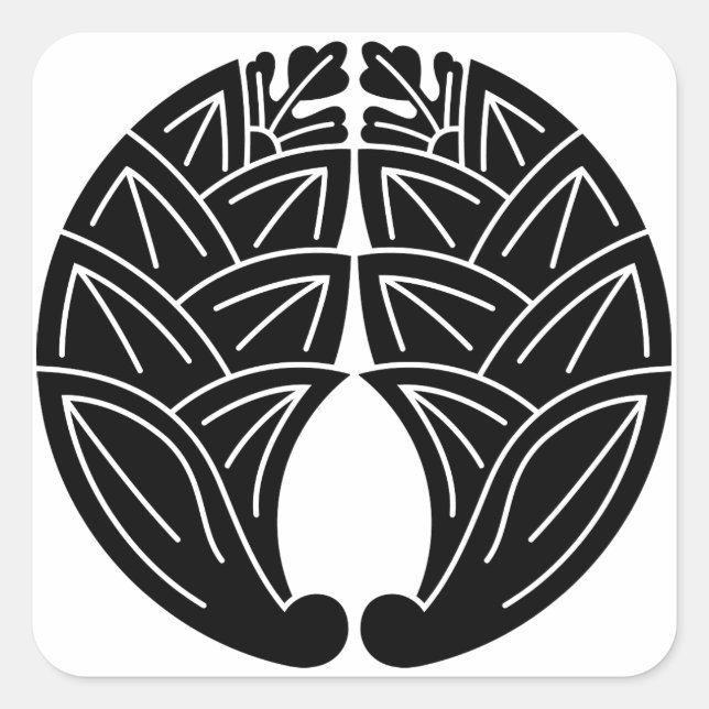 STICKER CARRÉ 抱き茗荷 (Devant)