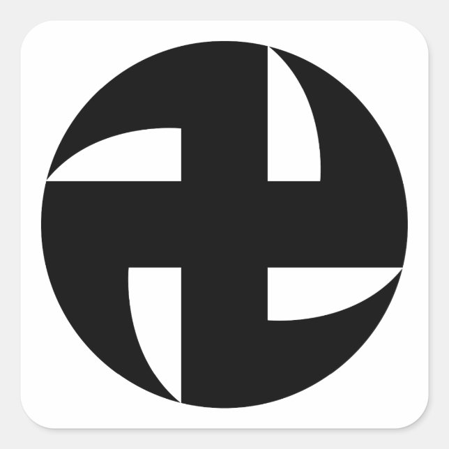 STICKER CARRÉ 鎌卍 (戸隠神社) (Devant)