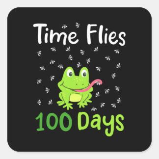 Sticker Carré 100e jour d'école 100 jours 34