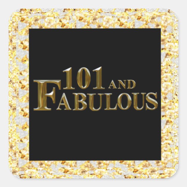 Sticker Carré 101e anniversaire  (Devant)
