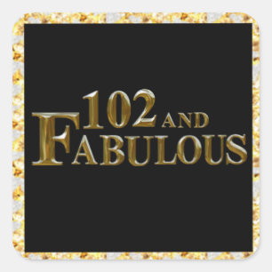 Sticker Carré 102e anniversaire 