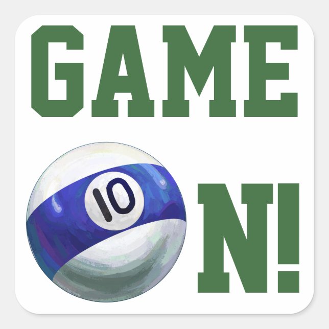 Sticker Carré 10 balles (Devant)