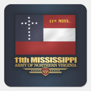 Sticker Carré 11e infanterie du Mississippi