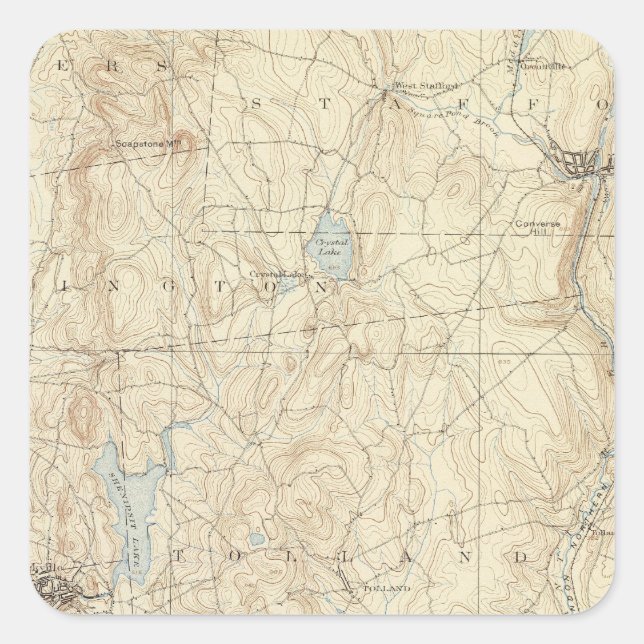 Sticker Carré 12 feuille de rouleau (Devant)