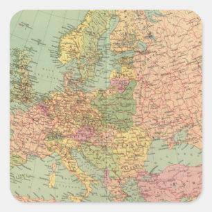 Sticker Carré 1314 Europe politique