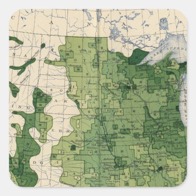 Sticker Carré 134 Produits agricoles de valeur 1900 (Devant)