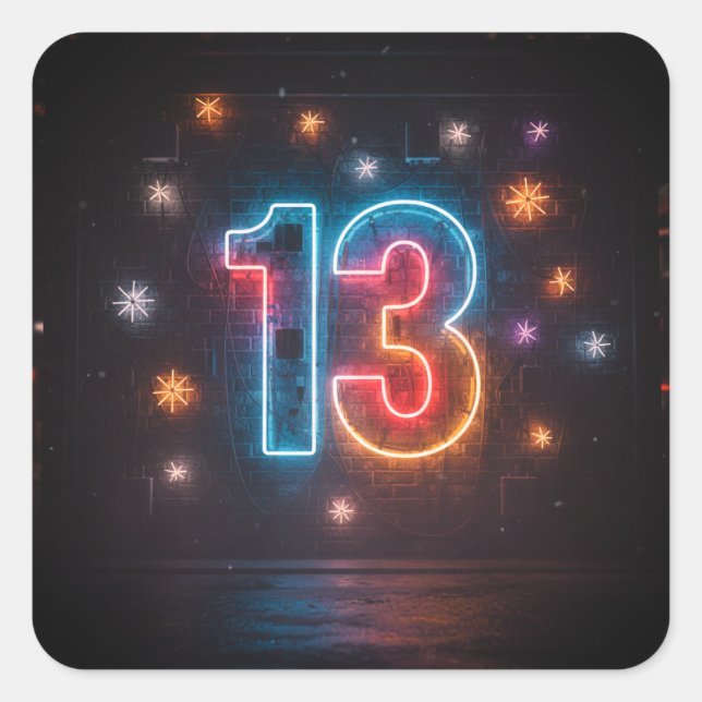 Sticker Carré 13 – Concept Taylor‑Coded Lucky Rebel (Devant)