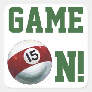 Sticker Carré 15 balle