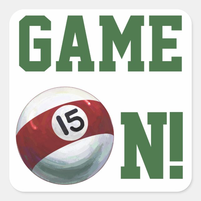 Sticker Carré 15 balle (Devant)