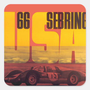 Sticker Carré 1966 12 Heures de Setake