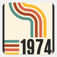 1974 Poster vintage rétro 50e anniversaire