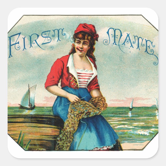 Sticker Carré 19e C. Cigares matés (Devant)