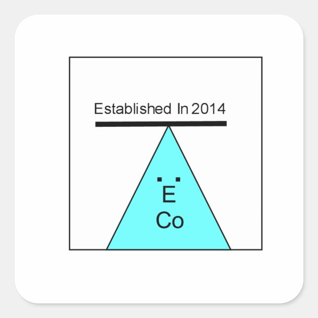 Sticker Carré 1er logo E (Devant)