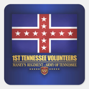 Sticker Carré 1ère Infanterie du Tennessee (F10)