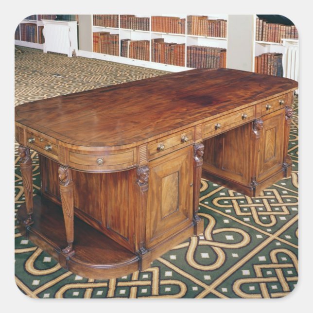 Sticker Carré 24:Desk de Thomas Chippendale Jr, 1805 (Devant)