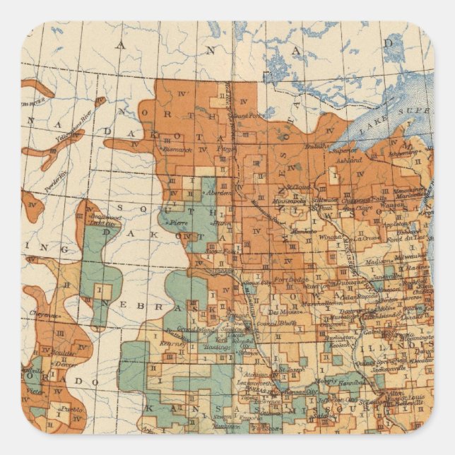 Sticker Carré 28 Augmentation de 1890 à 1900 (Devant)