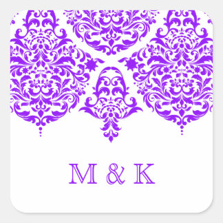 Sticker Carré 311 Mon Cherie Damask Fabuleux Purple