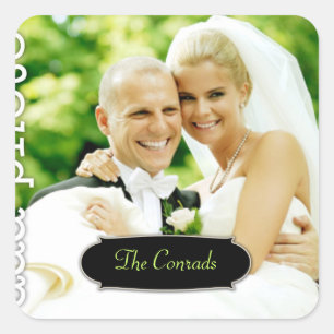 Sticker Carré 311 PhotoSticker Carré personnalisable avec plaque