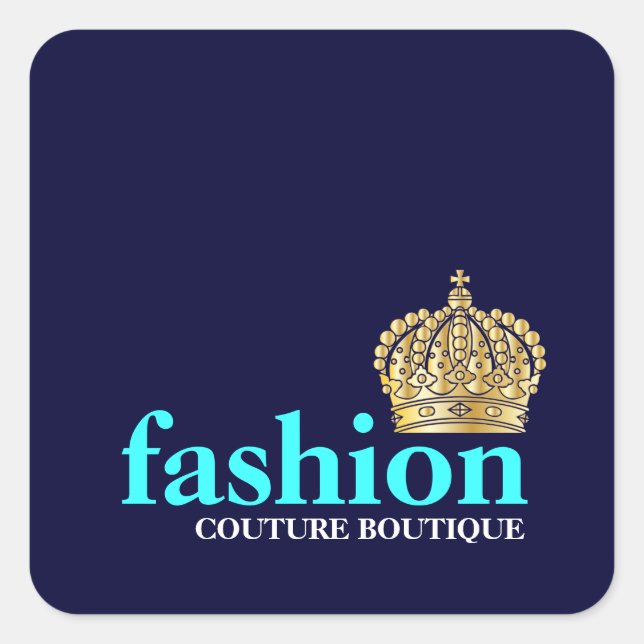 Sticker Carré 311 Tiara Navy Blue (Devant)