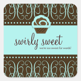 Sticker Carré 311 Turquiose Tourbillonnant Sweet Too