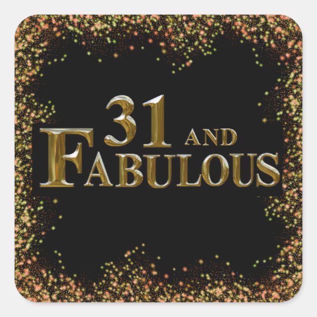 Sticker Carré 31e Anniversaire  (Devant)