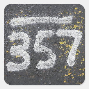 Sticker Carré 357 Nombre de Maçon et Nombre Angélique