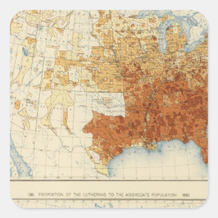 Sticker Carré 37 baptistes, Luthériens 1890