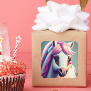 Sticker Carré 3D Spirit Pony 2