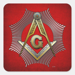 Sticker Carré 3e degré : Maître Mason
