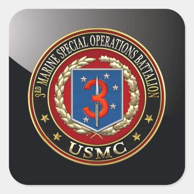 Sticker Carré 3e MSOB [3D] (Devant)