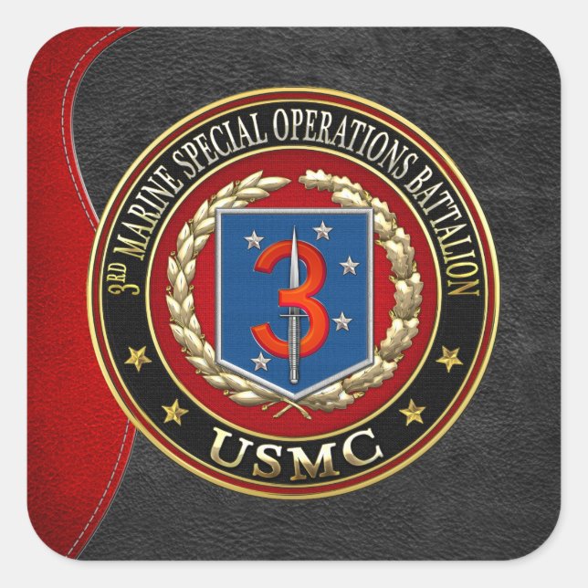 Sticker Carré 3e MSOB [3D] (Devant)