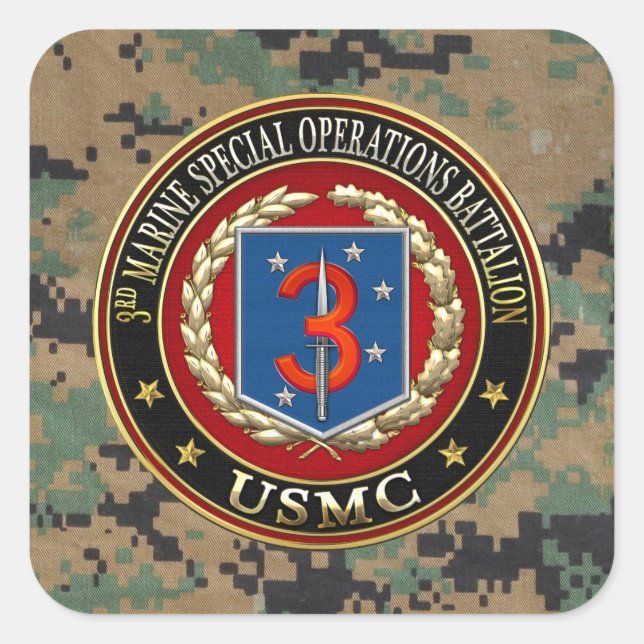 Sticker Carré 3e MSOB [3D] (Devant)