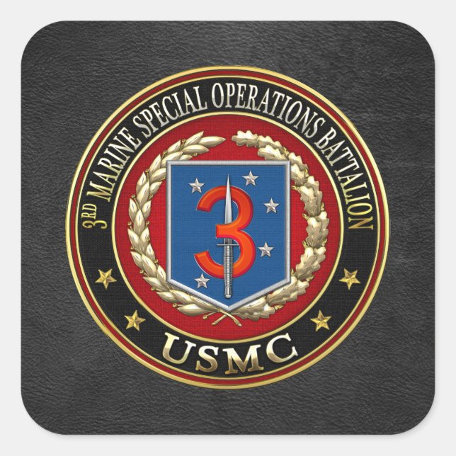 Sticker Carré 3e MSOB [3D] (Devant)