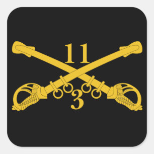 Sticker Carré 3e Troupe 11e Régiment de cavalerie